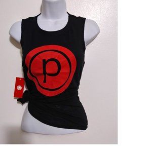 Pure Barre Tank Top womens Muscle. top balck and white S.